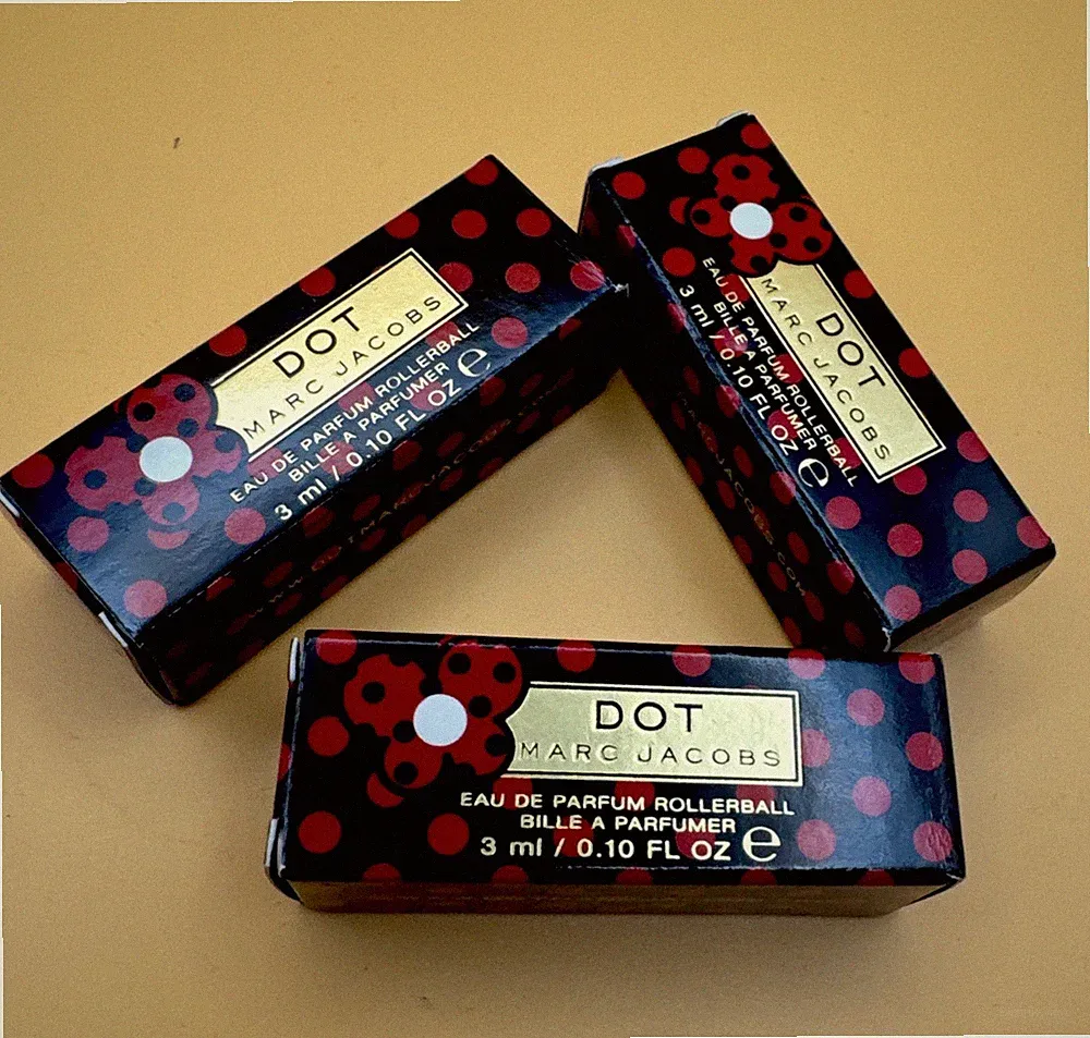 3pc Marc Jacobs Dot Eau de Parfum Rollerball Miniature 3mL 0.10 fl oz